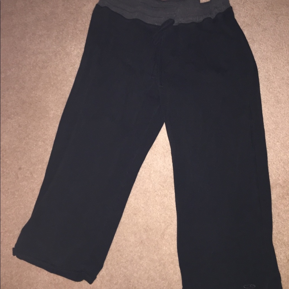 Yoga Pants With Grey Waistband